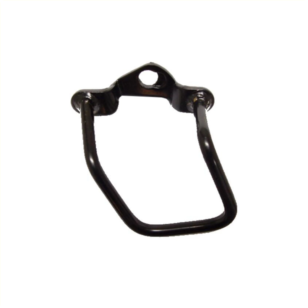 Derailleur beschermer zwart, 88mm, breedte 32mm. Montage op as.