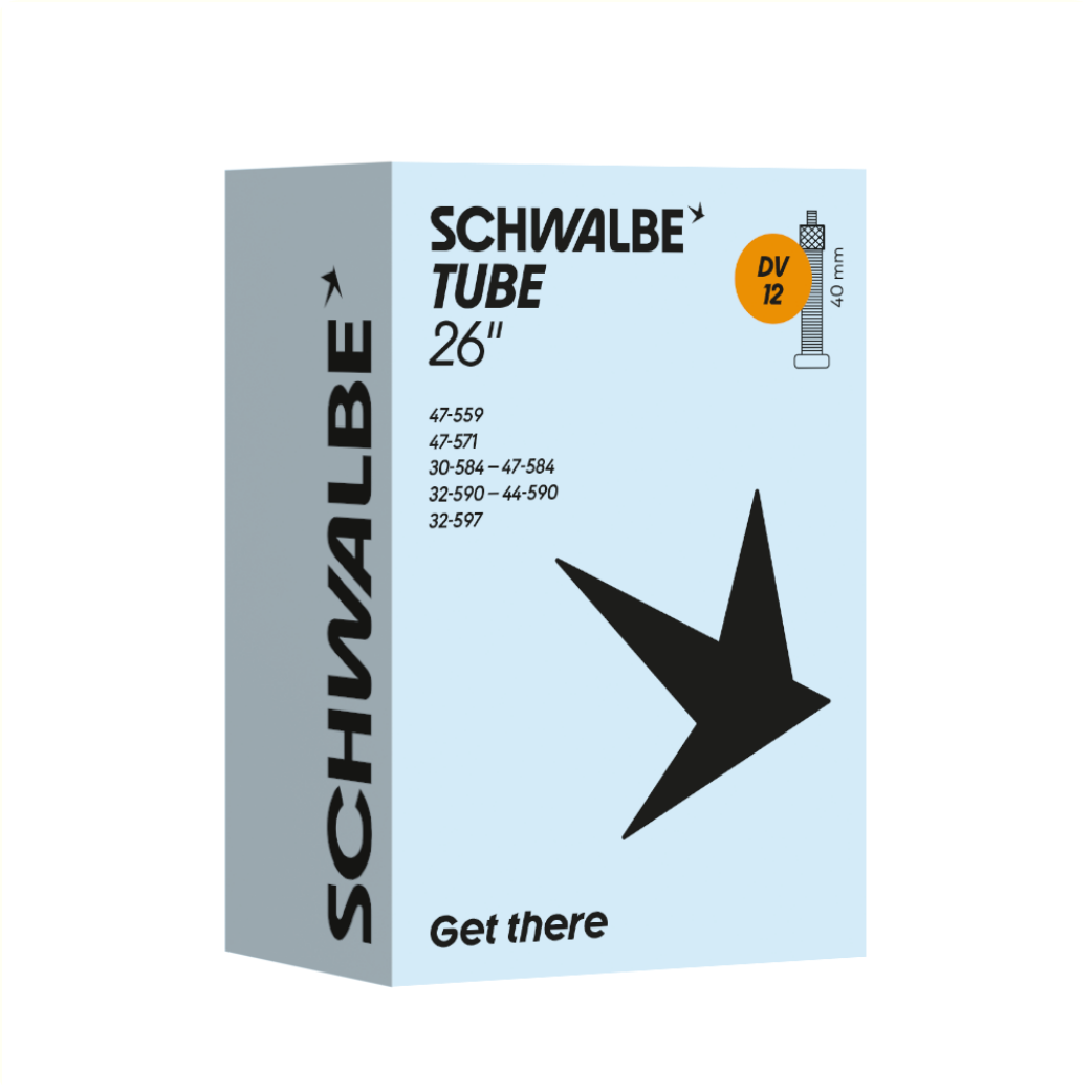 Schwalbe binnenband 26x1 3/8-1.75  ETRTO 32/47-559, Dunlop Blitz/Holland DV12
