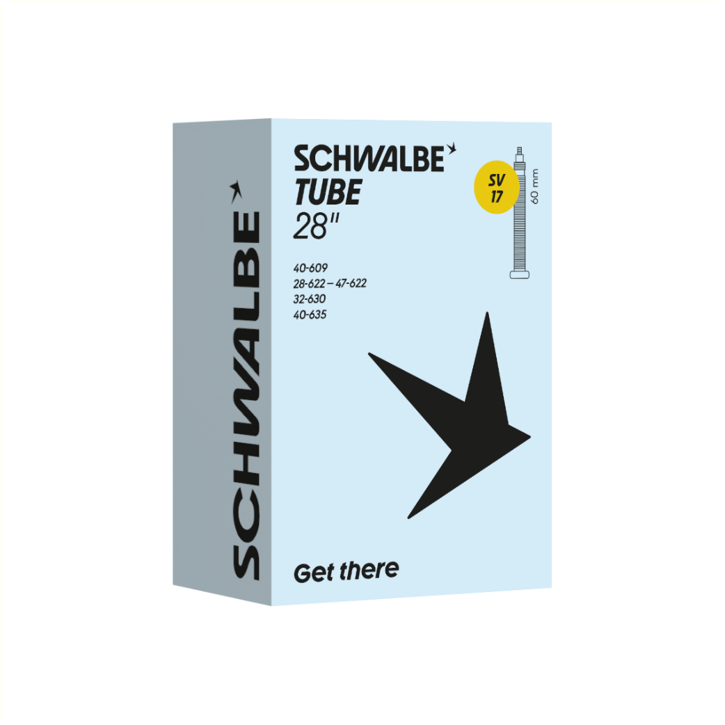 Schwalbe binnenband, 28x1 5/8x1 3/8,700x28-45C ETRTO  47-622/635, Presta/Frans 60mm SV17,