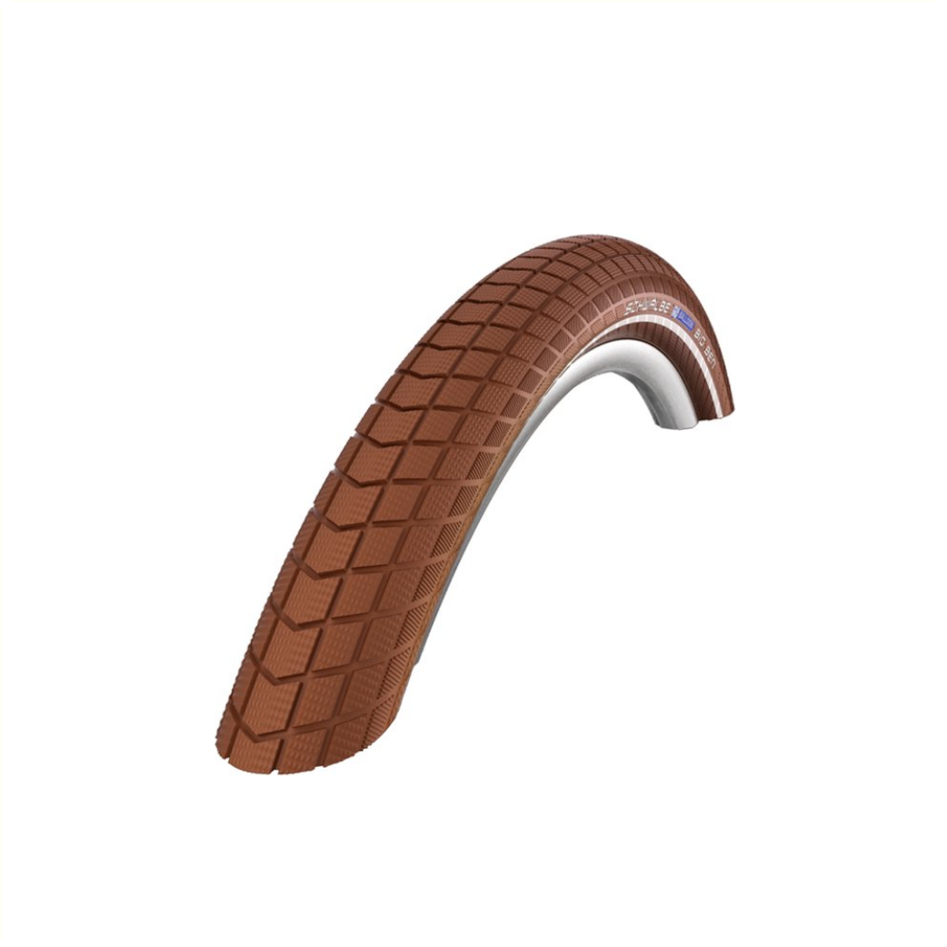 Schwalbe Big Apple (Raceguard) Bruin met reflectie, 26x2,00, ETRTO 50-559