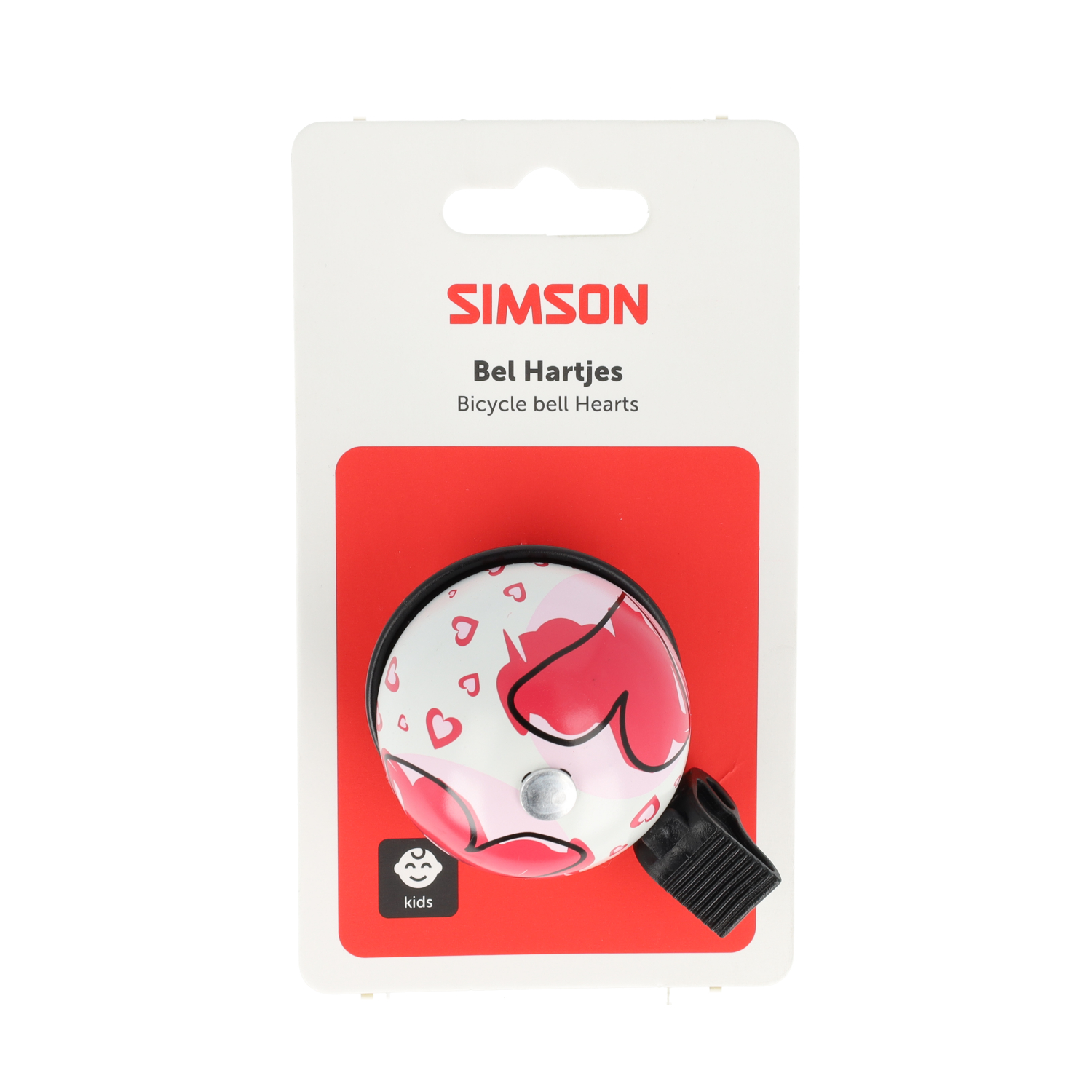 Simson Bel Hartjes Roze/Wit