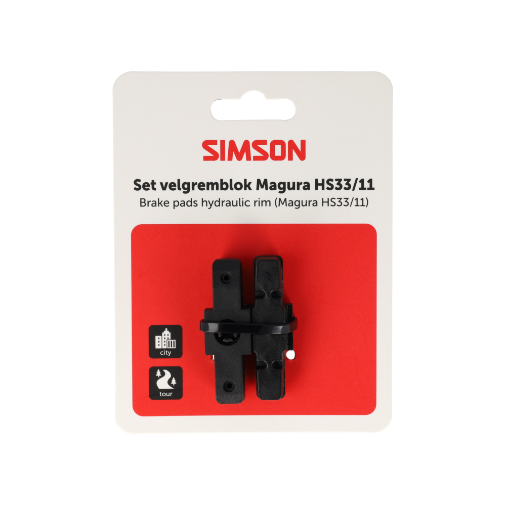 Simson remblokken Magura hydraulische velgrem (HS33/HS11) per paar