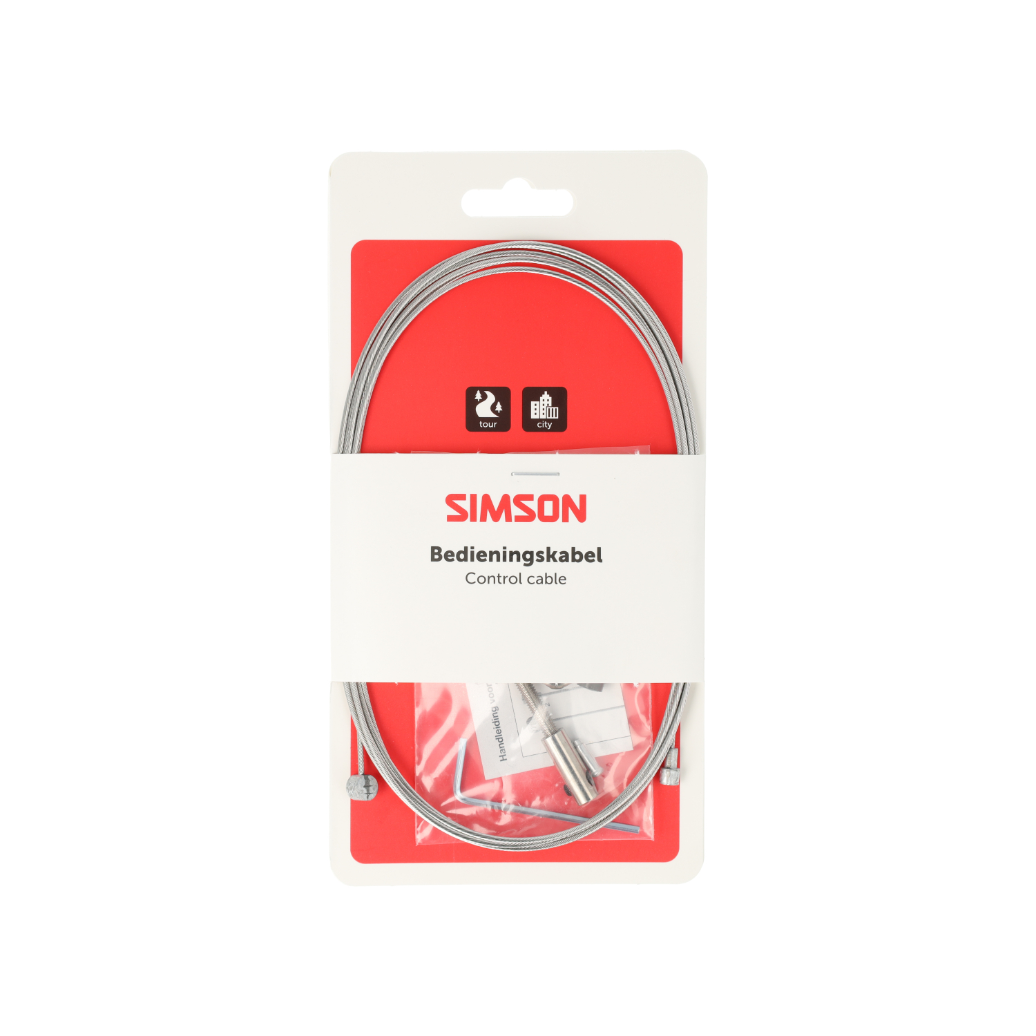 Simson Binnenkabel Trommelrem uni, ton/peer + inbus, RVS