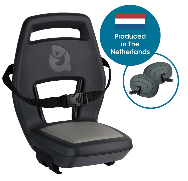 Qibbel Junior 6+ Grey - antraciet/grijs (incl. gordel, voetsteunen en voetbeschermingsplaten)