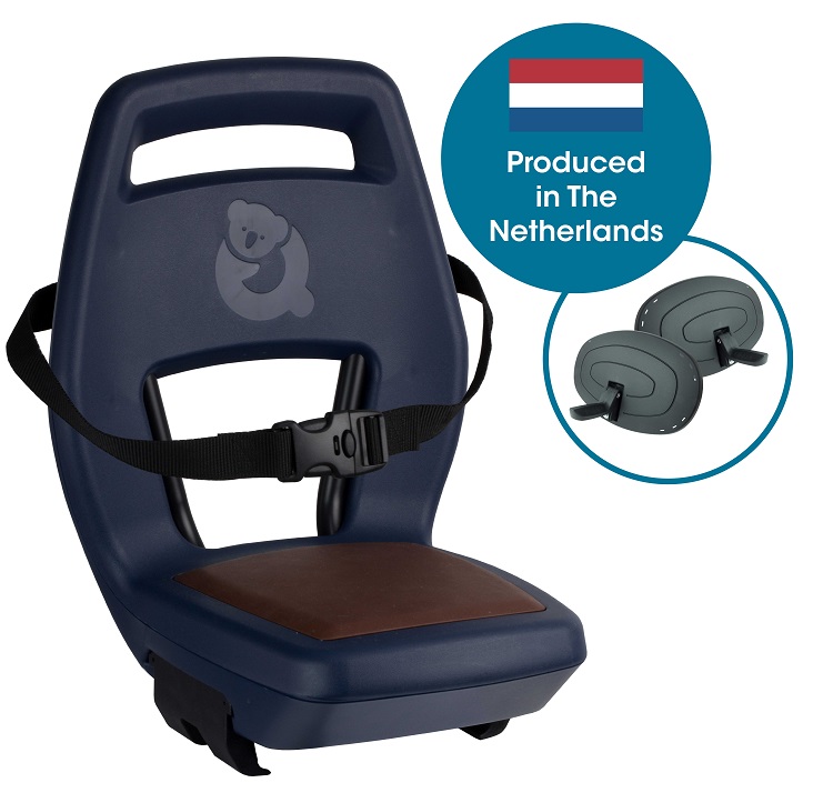 Qibbel Junior 6+ Navy blue - blauw/bruin (incl. gordel, voetsteunen en voetbeschermingsplaten)