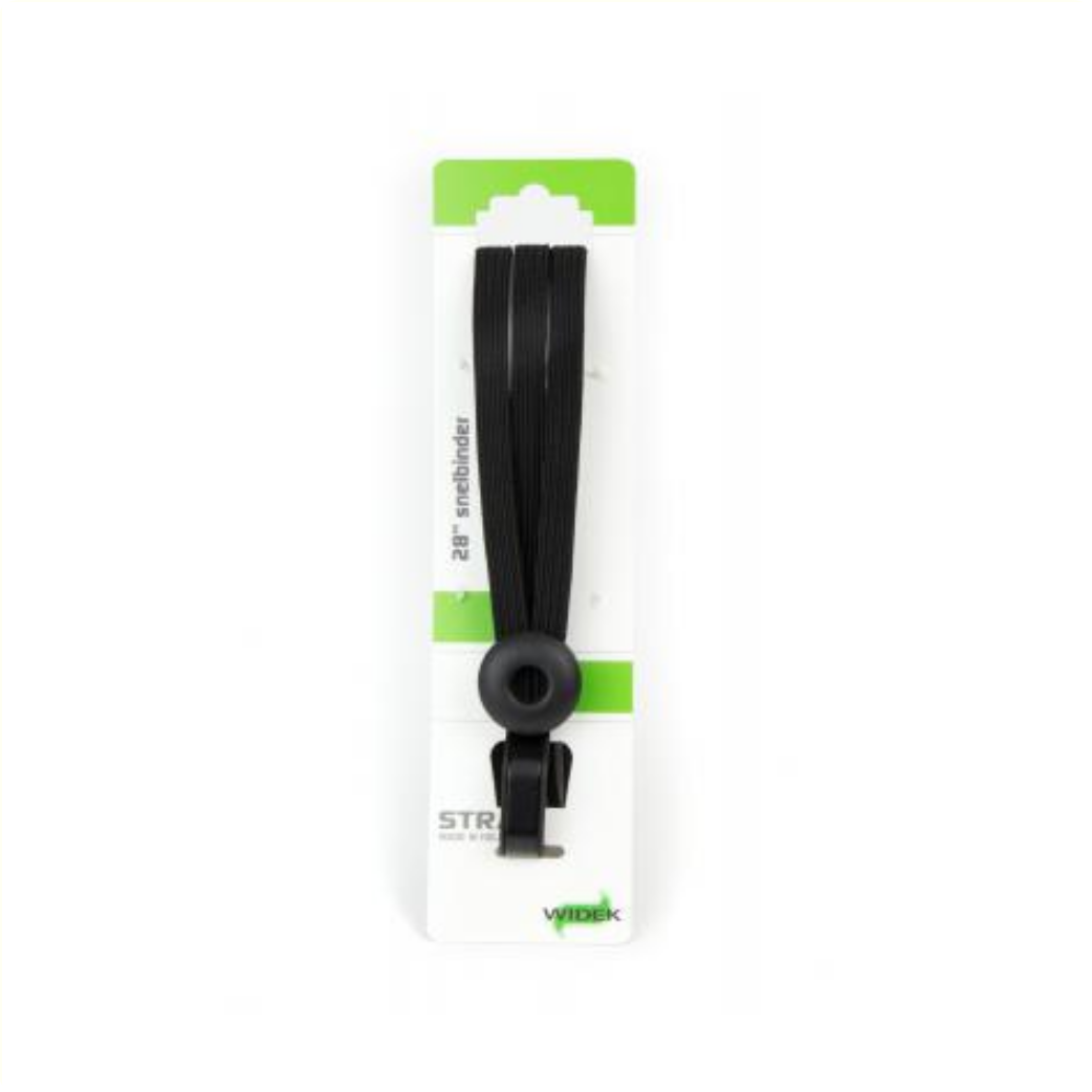 Widek Eye veiligheidsbinder met stalen haak.  Drie 12mm banden. zwart